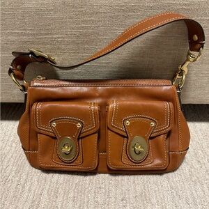 Coach vintage brown y2k legacy turnlock shoulder bag